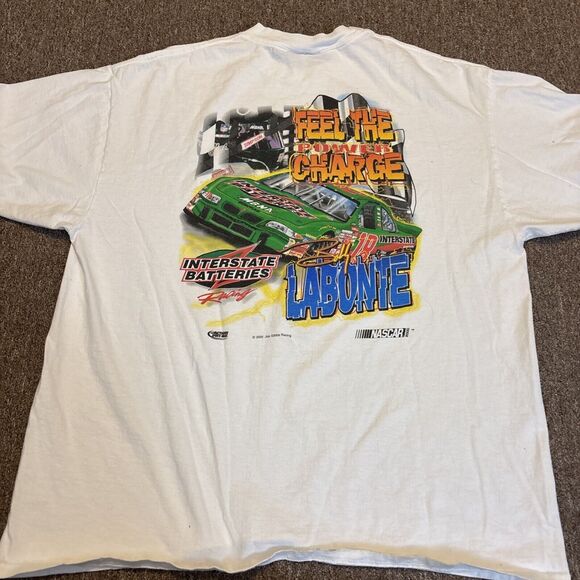 Vintage 2000 Y2K Nascar Racing Rare Short Sleeve Hit Bobby Labonte T-shirt Sz XL - Picture 4 of 9